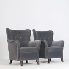 Pair Of Ilmari Lappalainen Laila Armchairs Model 238, Asko 1960s