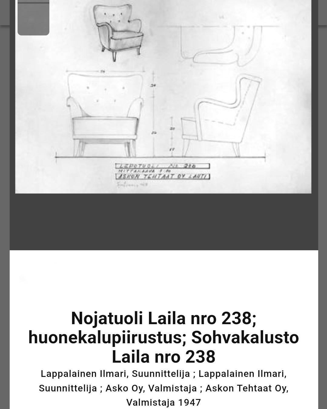 Coppia di poltrone Laila di Ilmari Lappalainen imbottite in bianco, Asko 1950s in vendita 3