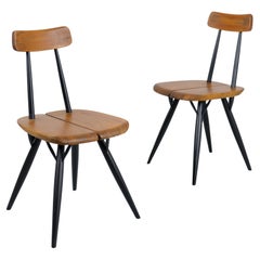 Pair of Ilmari Tapiovaara Pirkka chairs, Laukaan Puu, Finland 1950s Pair of Ilmari Tapiovaara Pirkka chairs, Laukaan Puu, Finland 1950s