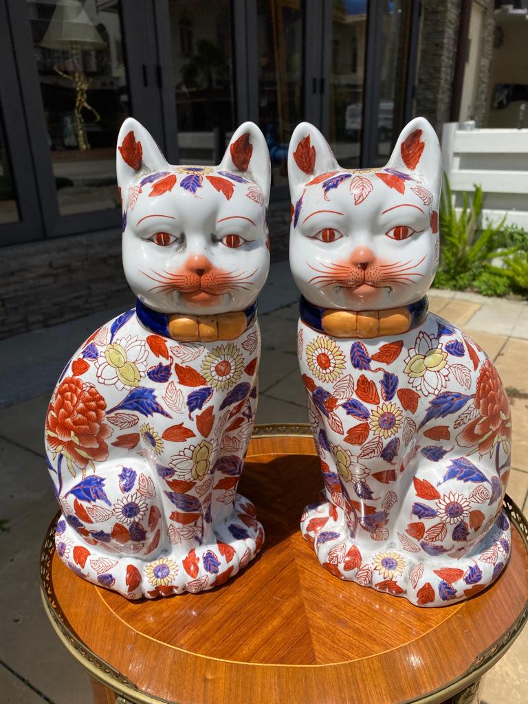 antique ceramic cat