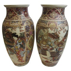 Pair of Imari Meiji Period Vases