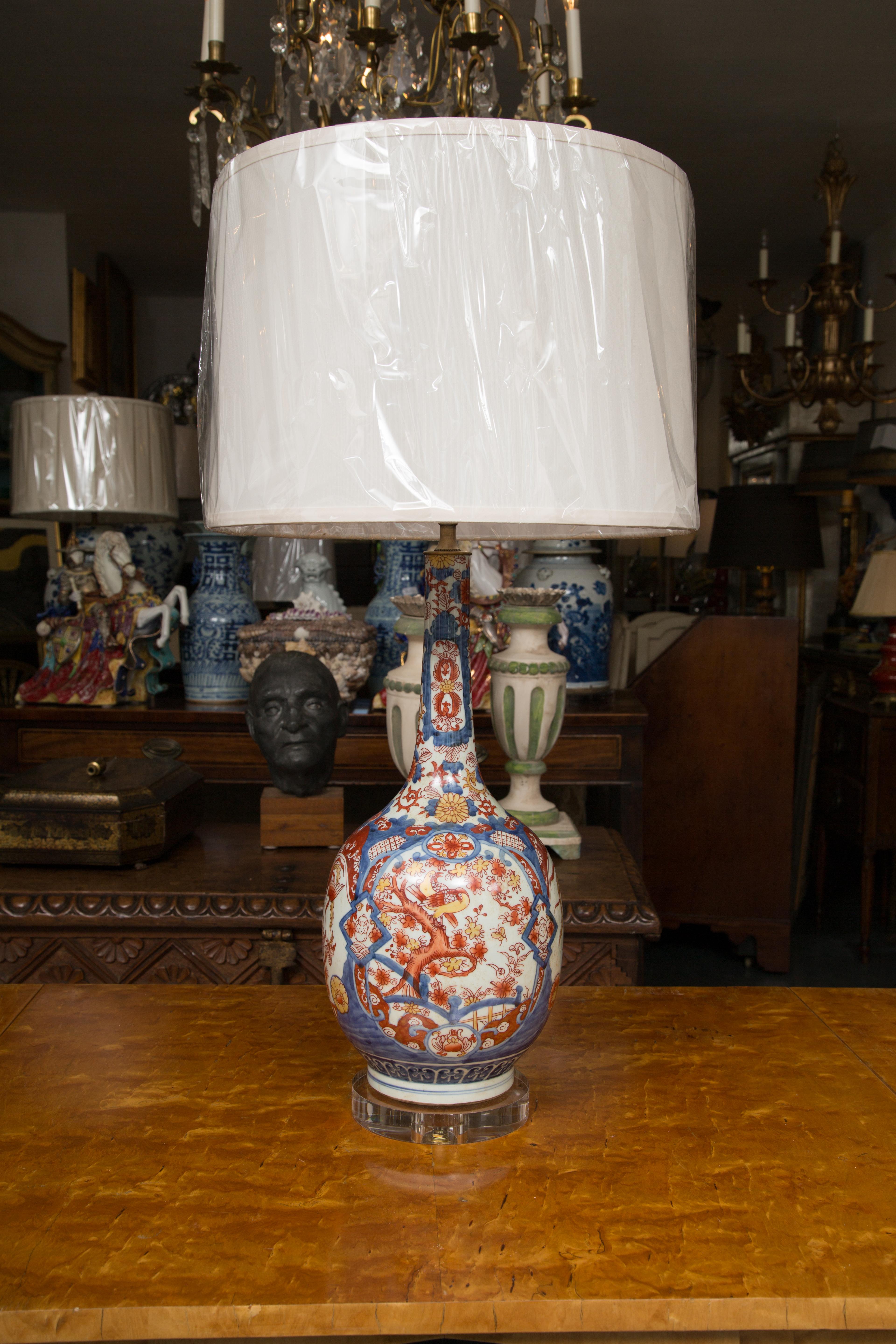 Imari Style Gourd Shaped Lamp 1