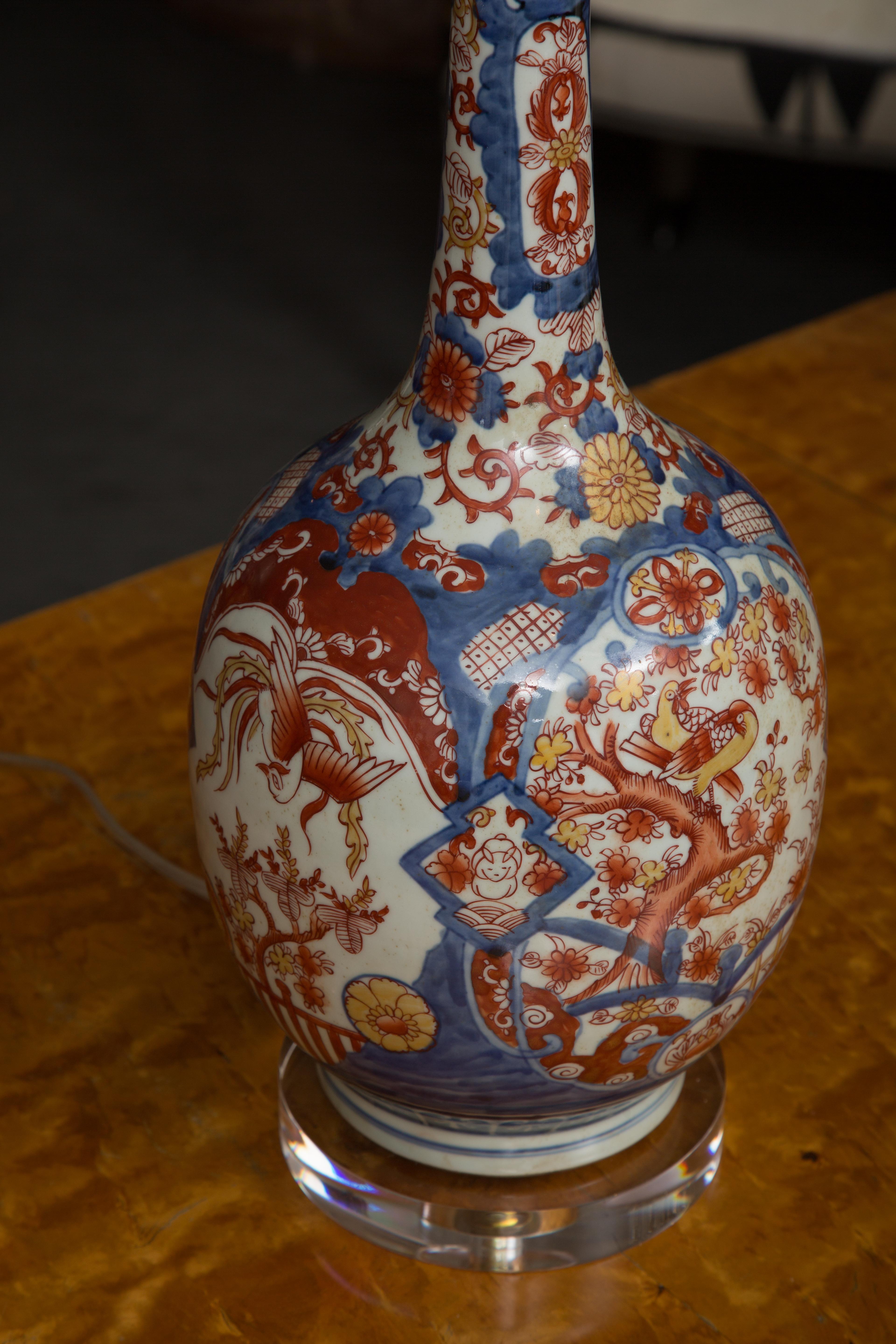 Other Imari Style Gourd Shaped Lamp