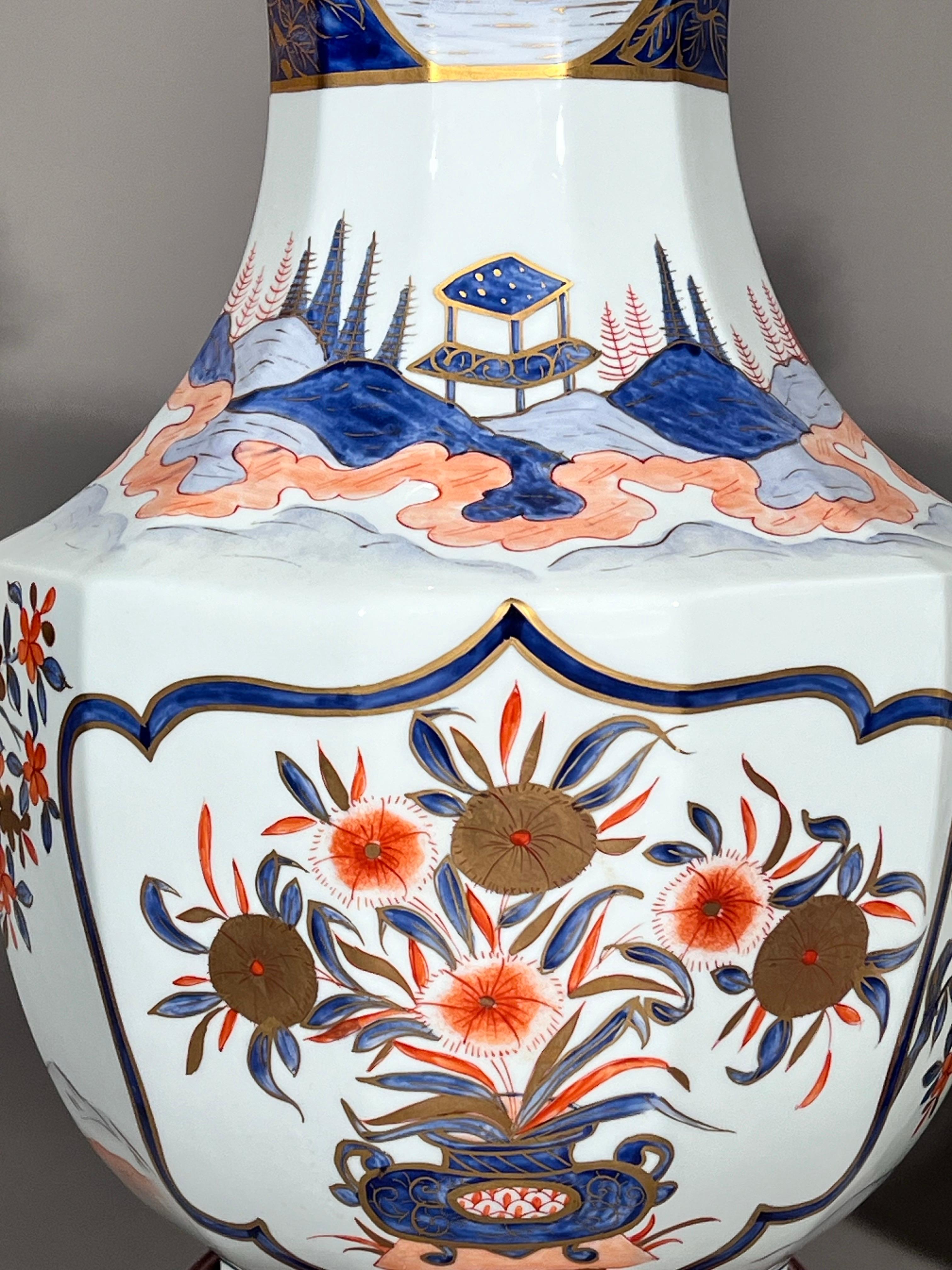 Paar Imari-Tischlampen im Zustand „Gut“ im Angebot in Richmond, London