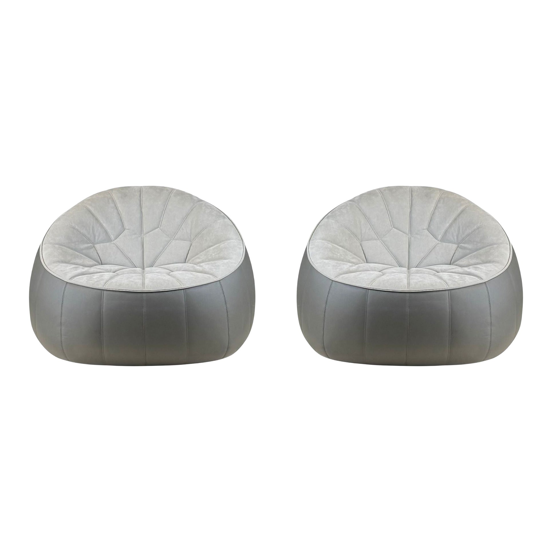 Paire d'impeccables fauteuils ottomans par Noé Duchaufour-Lawrance pour Ligne Roset en vente