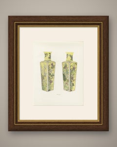 Pair of Imperial Yellow Square Bottles, Four Seasons, Kang-he, Plate 1911