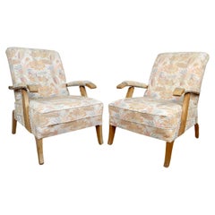 Pareja de Importantes Sillones Ajustable, Diseño Francés, Circa 1950