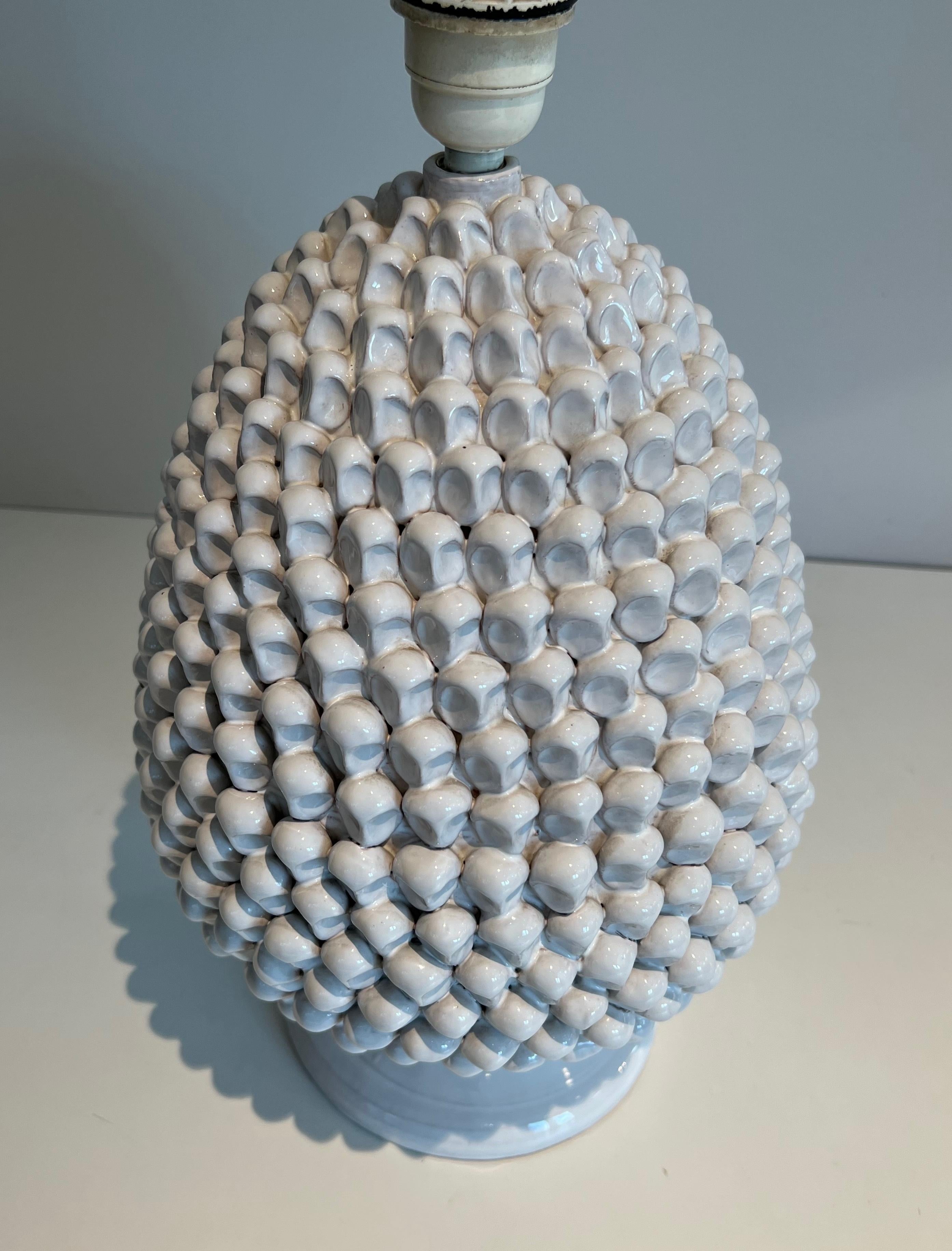 Fin du 20e siècle Paire d'importantes lampes de table en céramique vers 1970 en vente