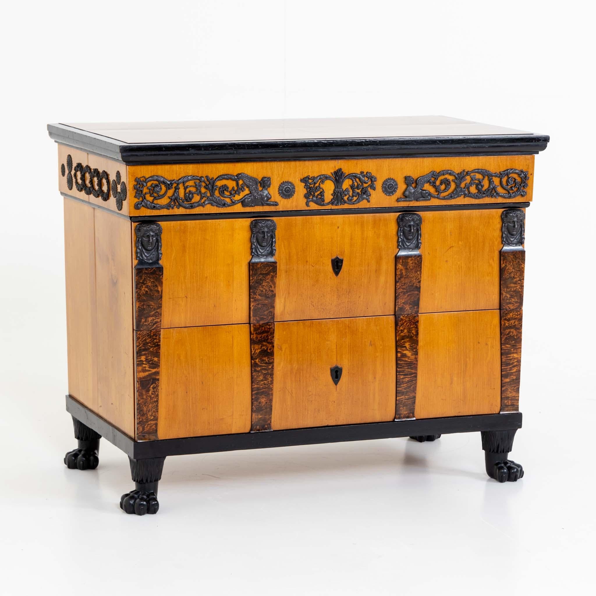 Pair of Important Chests With Berlin Cast Iron Details For Sale 4