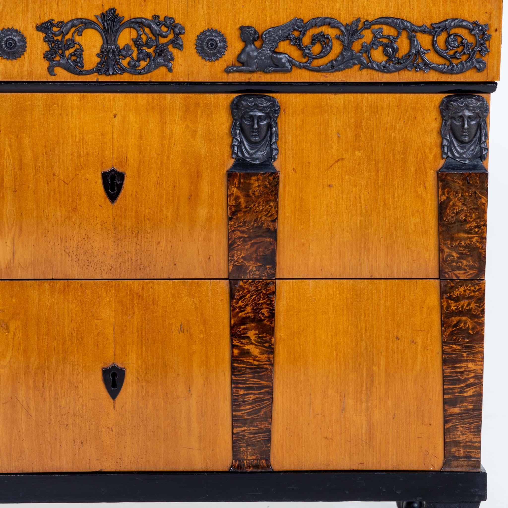 Pair of Important Chests With Berlin Cast Iron Details In Good Condition For Sale In New York, NY