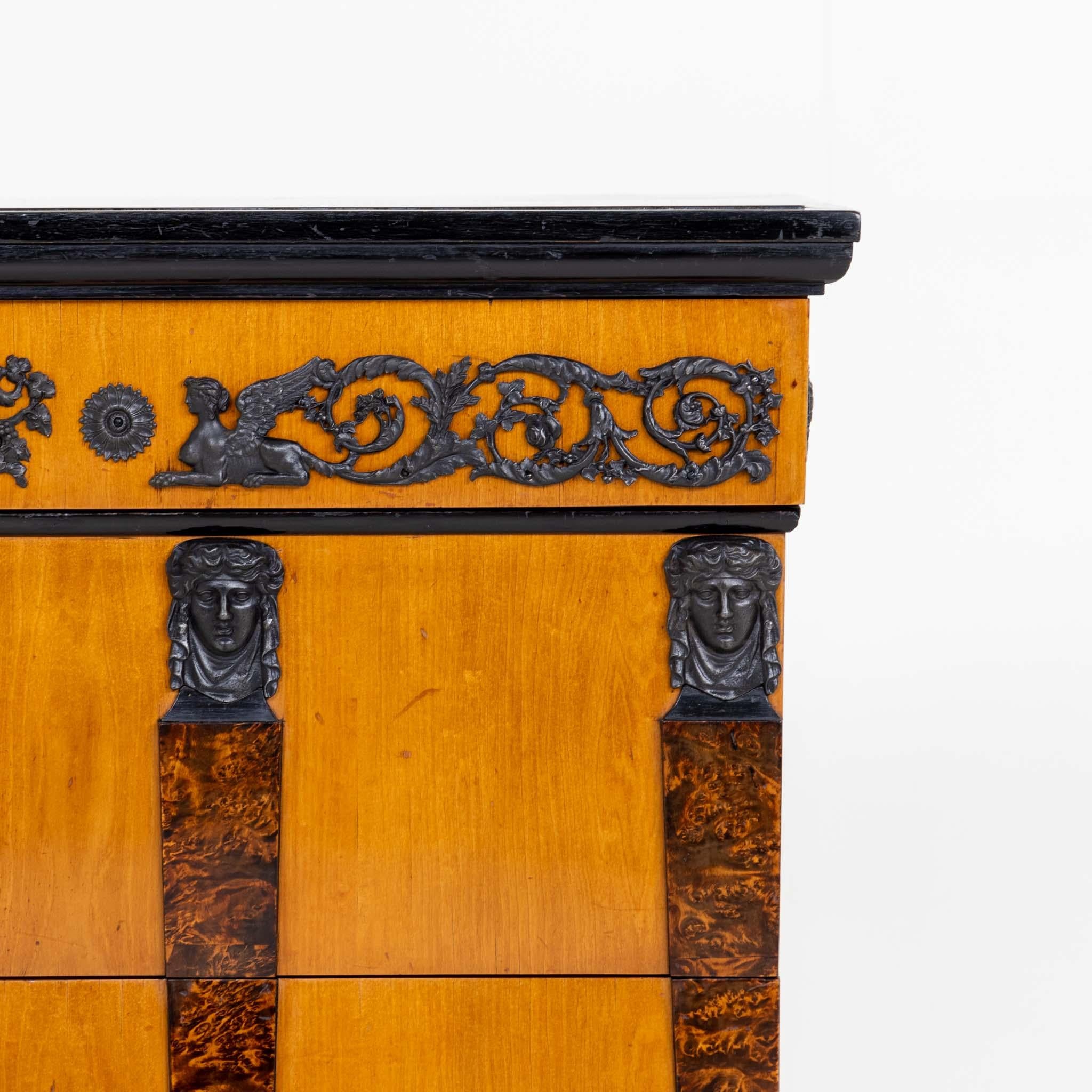 Pair of Important Chests With Berlin Cast Iron Details For Sale 2