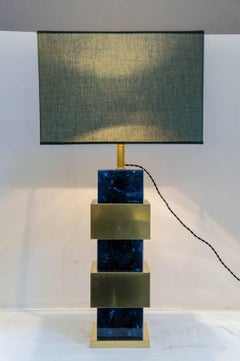 Pair of Important Crushed Ice Resin Lamps by Marie-Claude de Fouquières