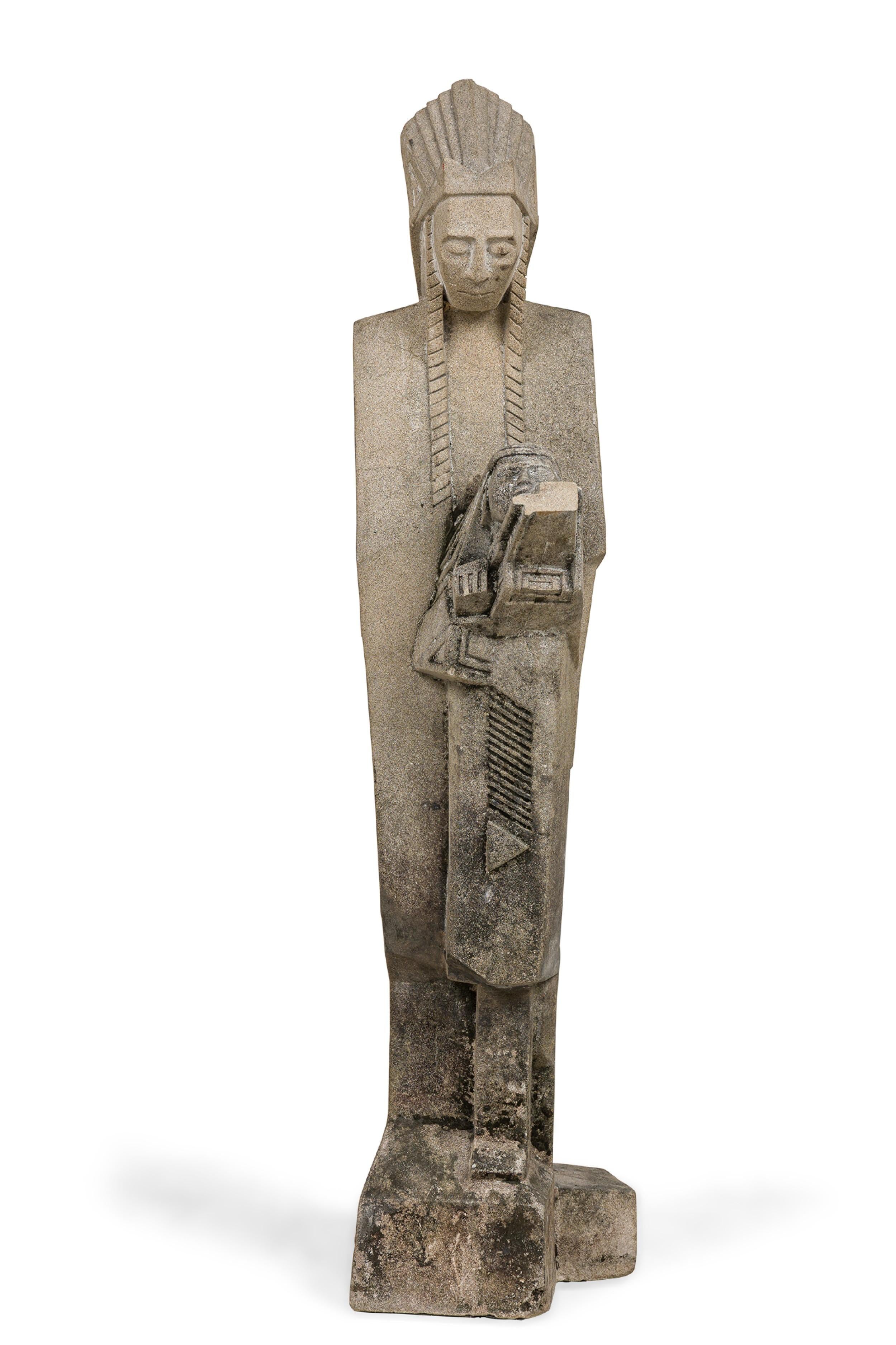 Pair of Important Frank Lloyd Wright Concrete Architectural Elements, Signed For Sale 6