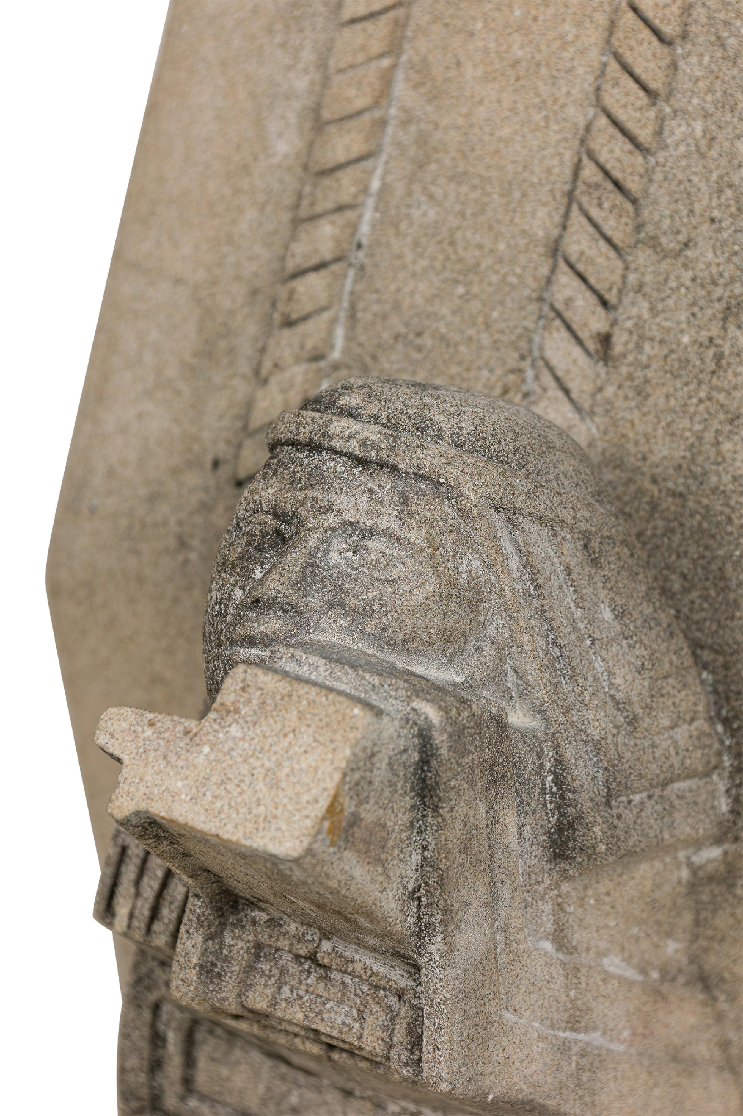 Pair of Important Frank Lloyd Wright Concrete Architectural Elements, Signed For Sale 13