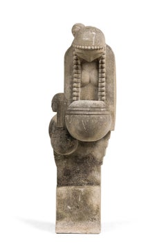 Pair of Important Frank Lloyd Wright Concrete Architectural Elements, Signed