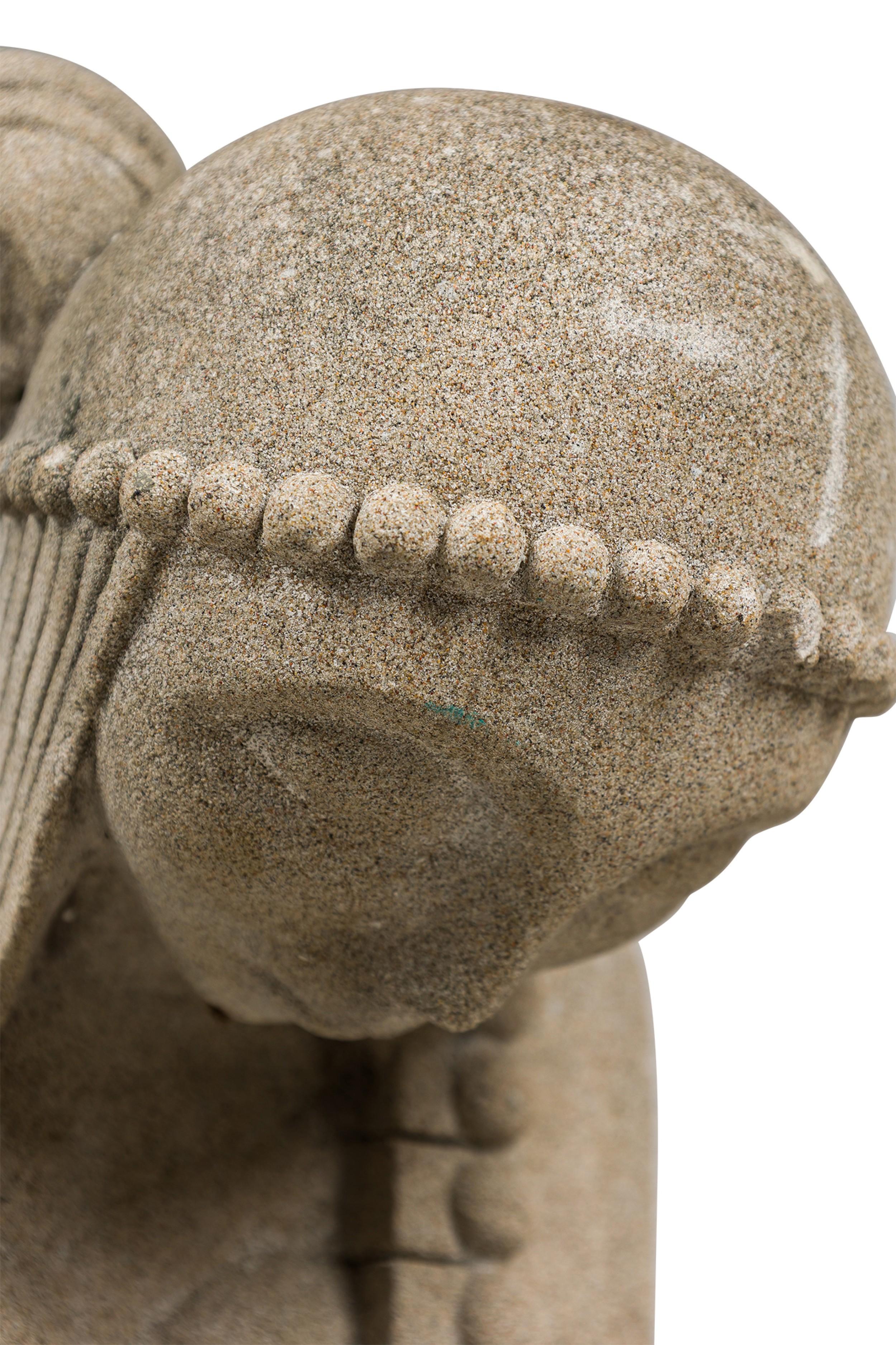 Pair of Important Frank Lloyd Wright Concrete Architectural Elements, Signed For Sale 1