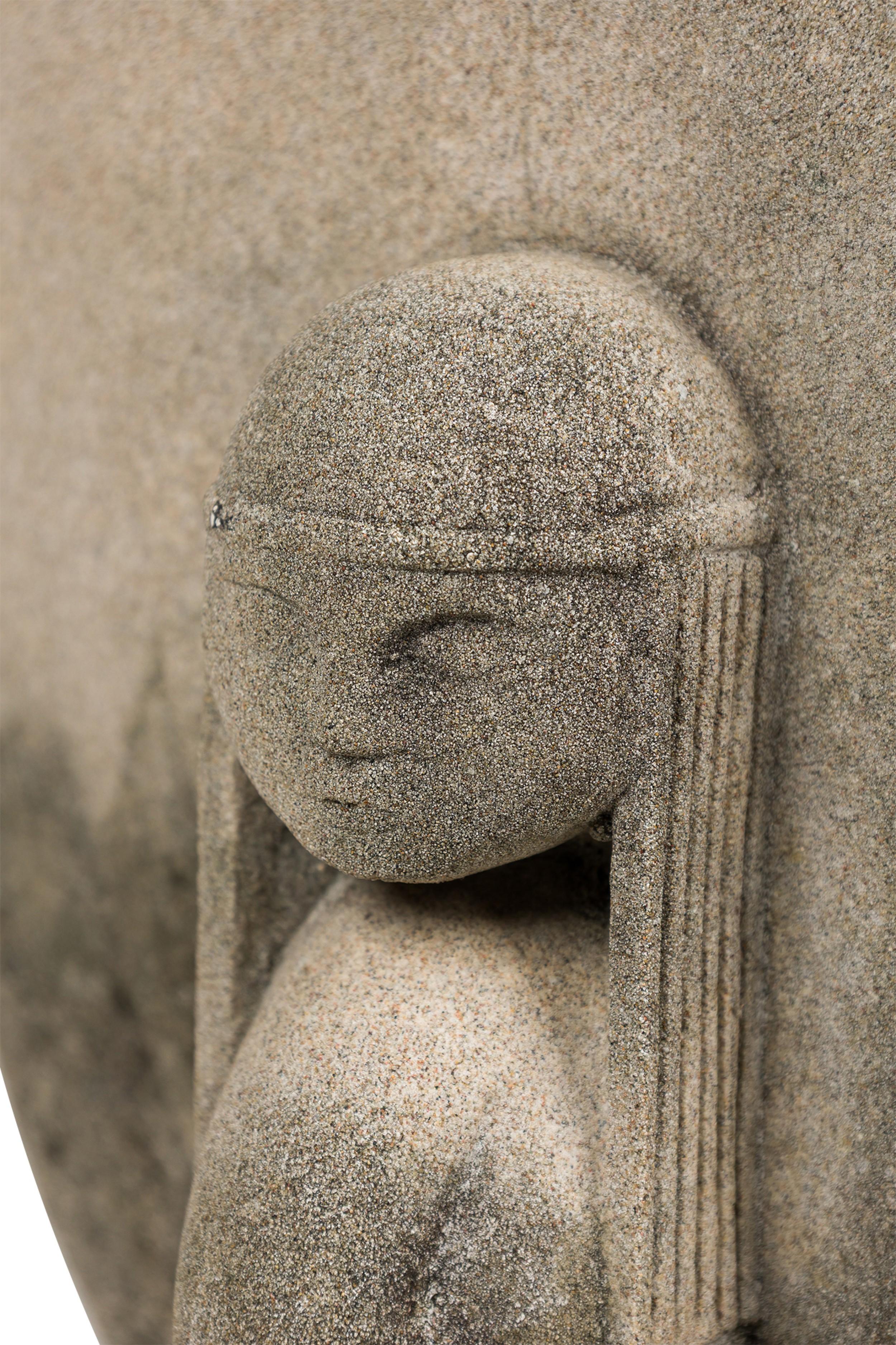 Pair of Important Frank Lloyd Wright Concrete Architectural Elements, Signed For Sale 3