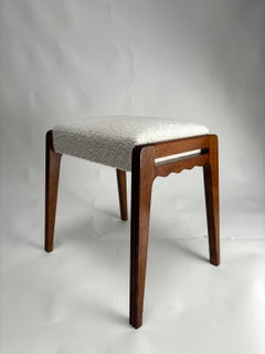 Pair of Important Mid Century Stools by Paolo Buffa (Attr.), Italy, 1950s