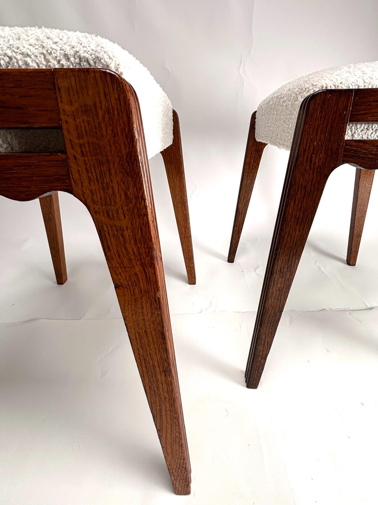 Mid-Century Modern Paire d'importants tabourets du milieu du siècle par Paolo Buffa (Attr.), Italie, années 1950 en vente
