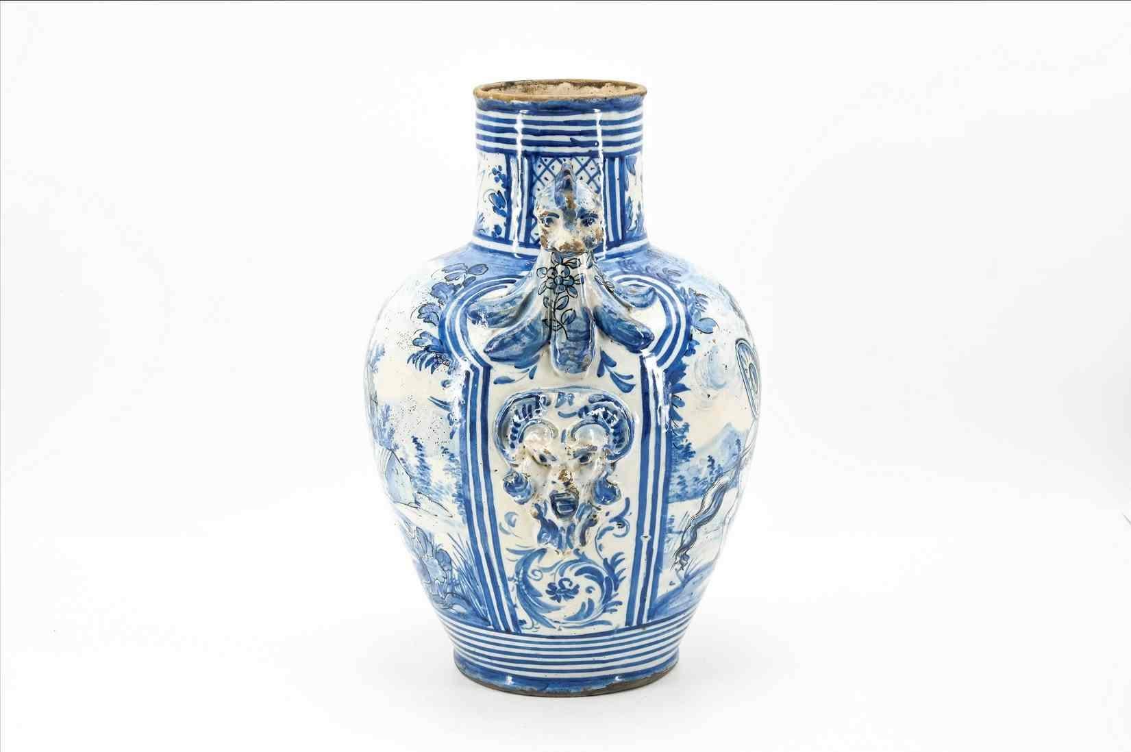 Renaissance Paire de vases importants, manufacture de Savona, fin XVIIe/début XVIIIe siècle en vente