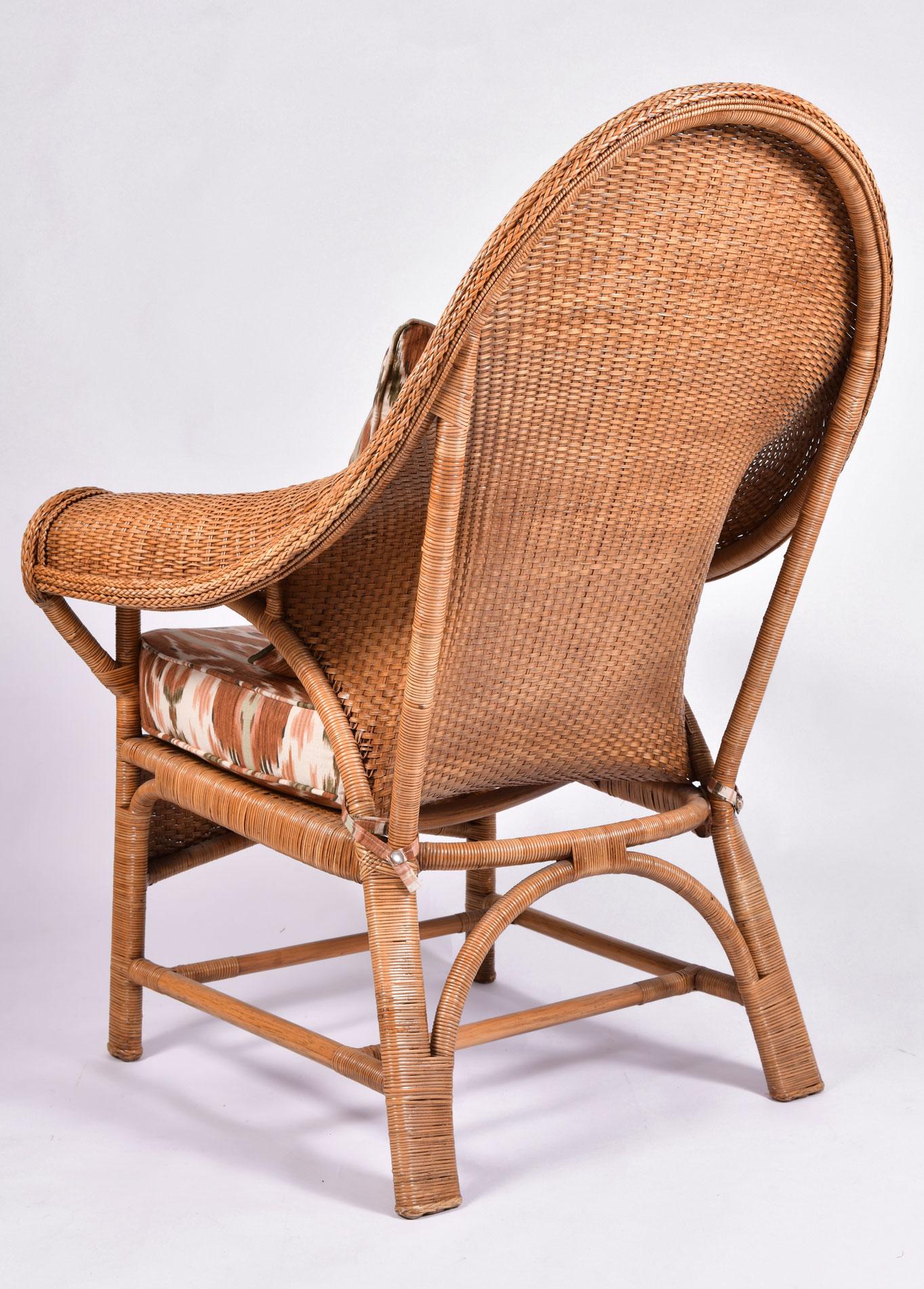 1980s wicker chair