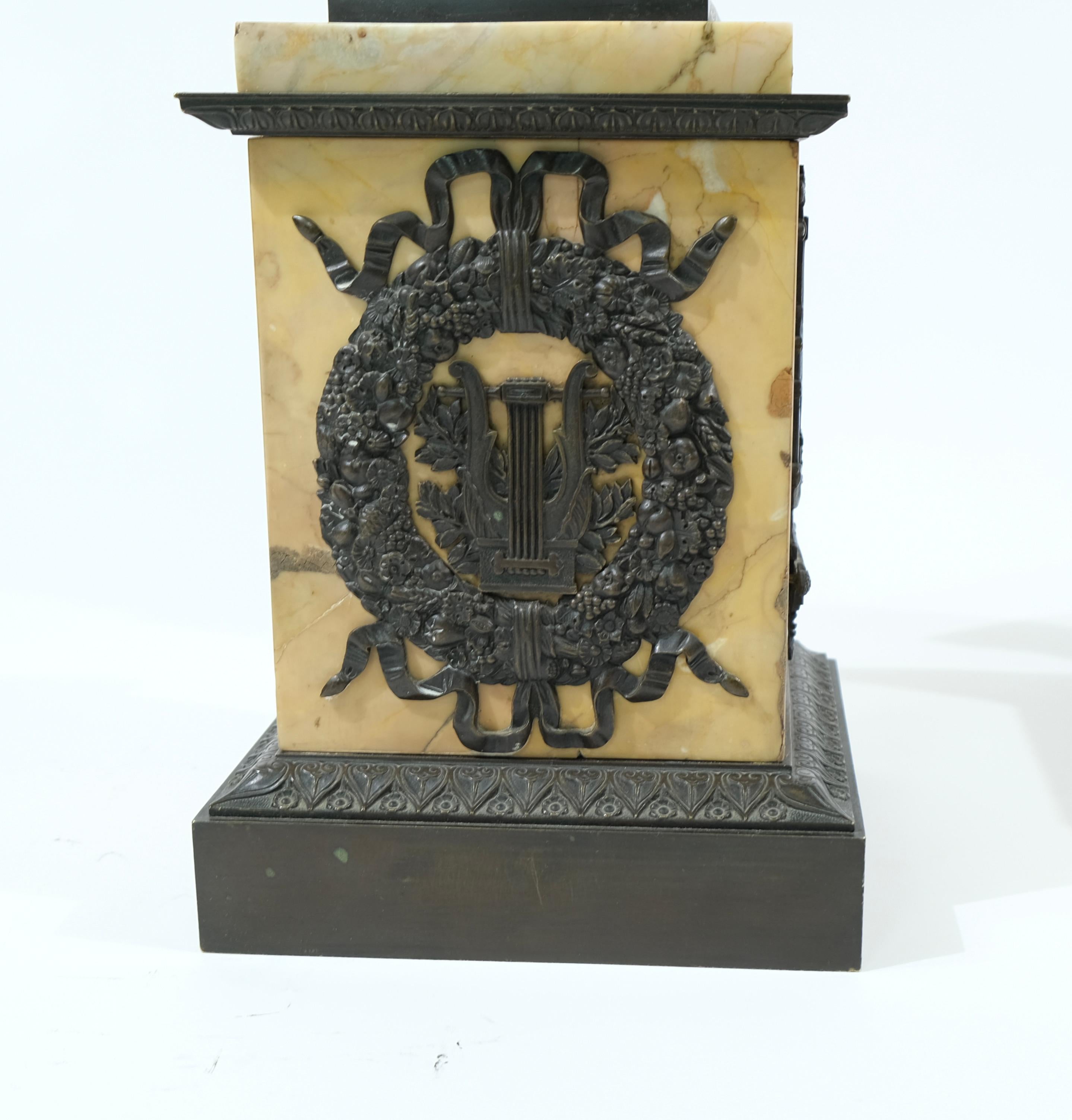 19th Century Pair of very large high quality Empire Candelabra made ca 1820. For Sale
