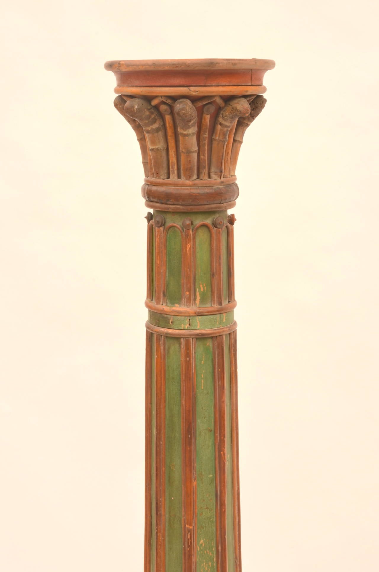 Carved Pair of Impressive French 19th Century Napoleon III Torchère Columns