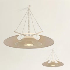 Pair of Incredible Industrial Pendant Light Fixtures
