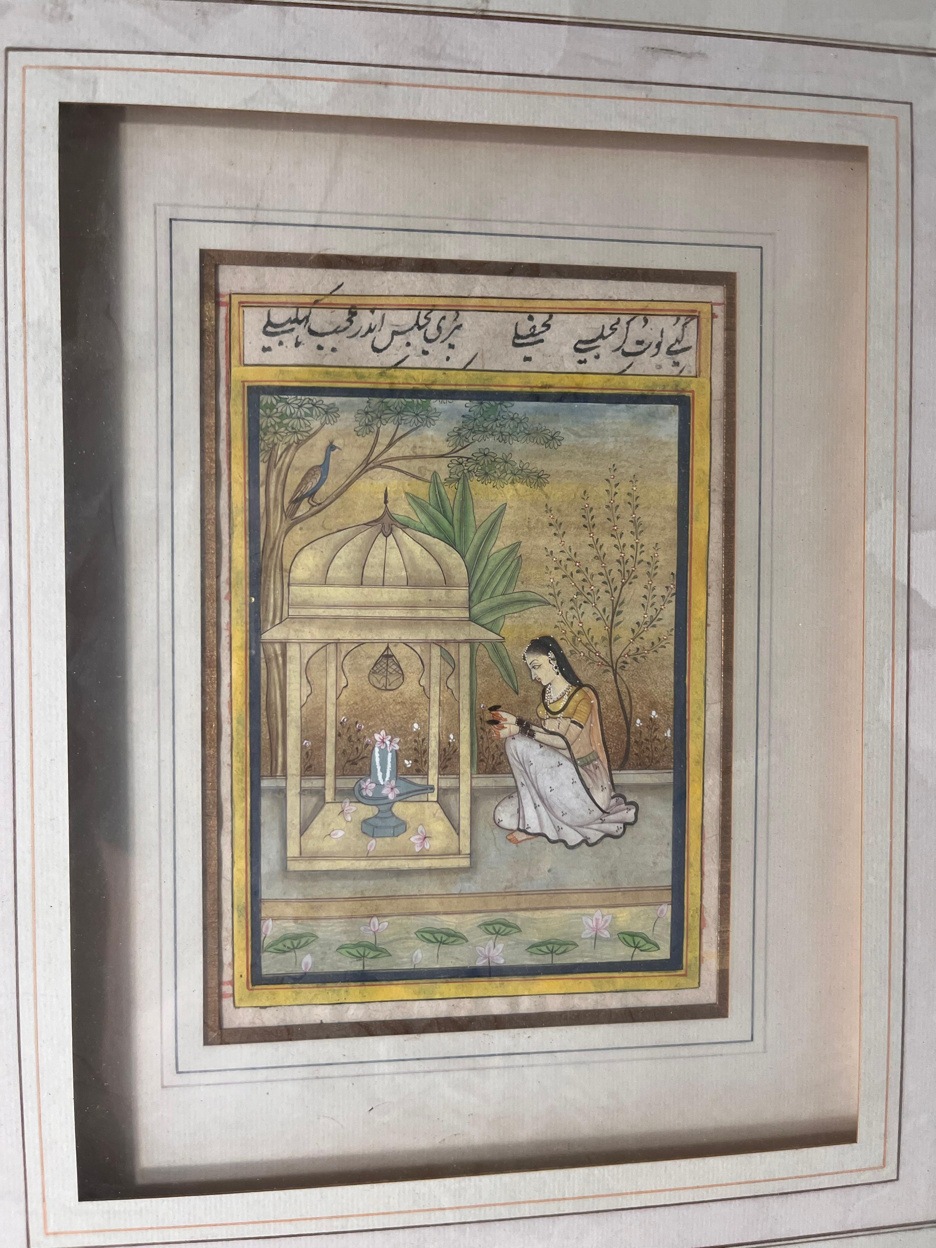 Pair of Indian painting In condizioni buone in vendita a Miami, FL