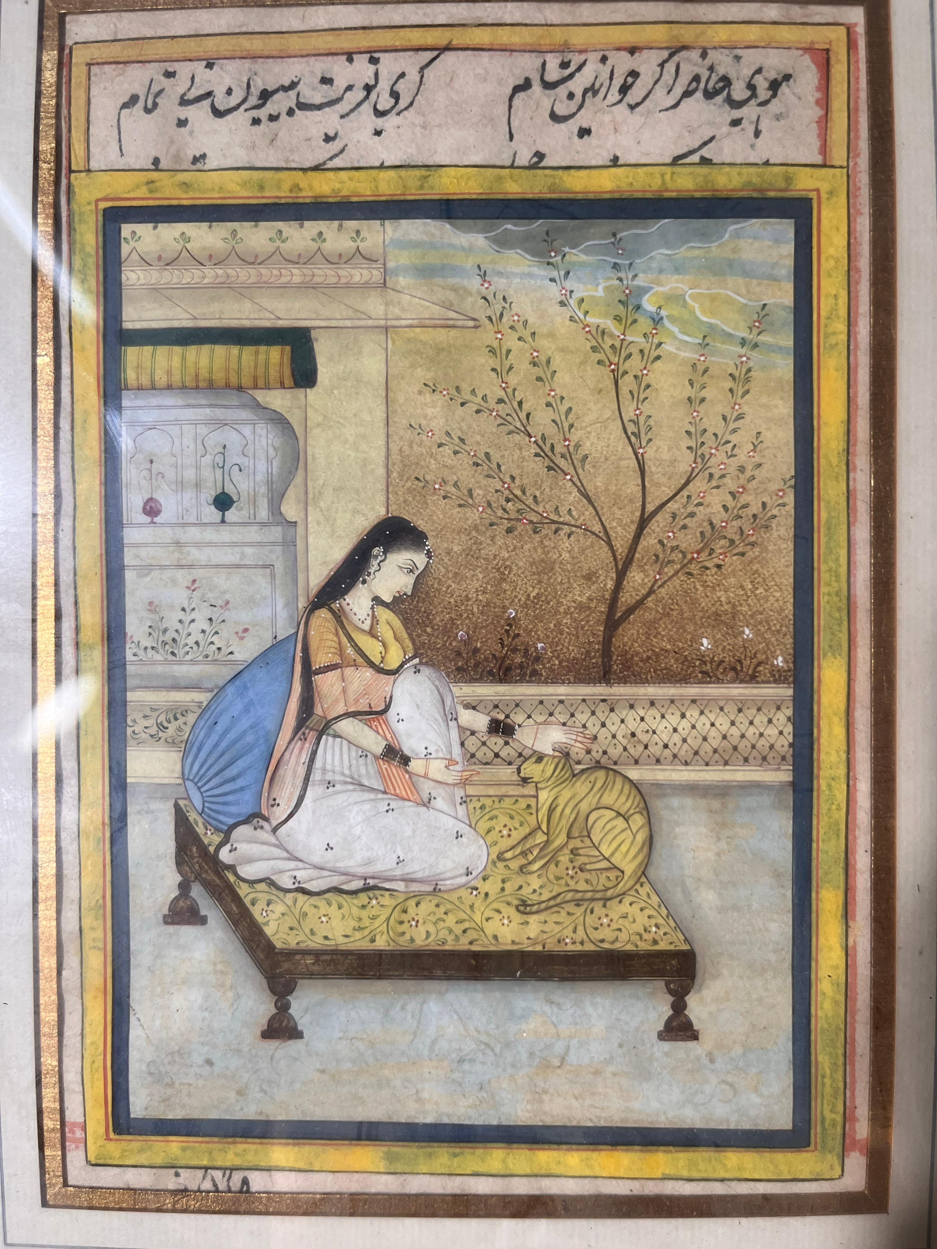 Inizio XX secolo Pair of Indian painting in vendita