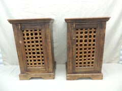 Pair of Indian Rustic Cabinets
