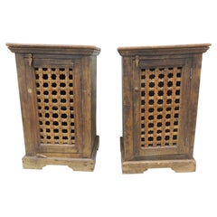 Pair of Indian Rustic Cabinets