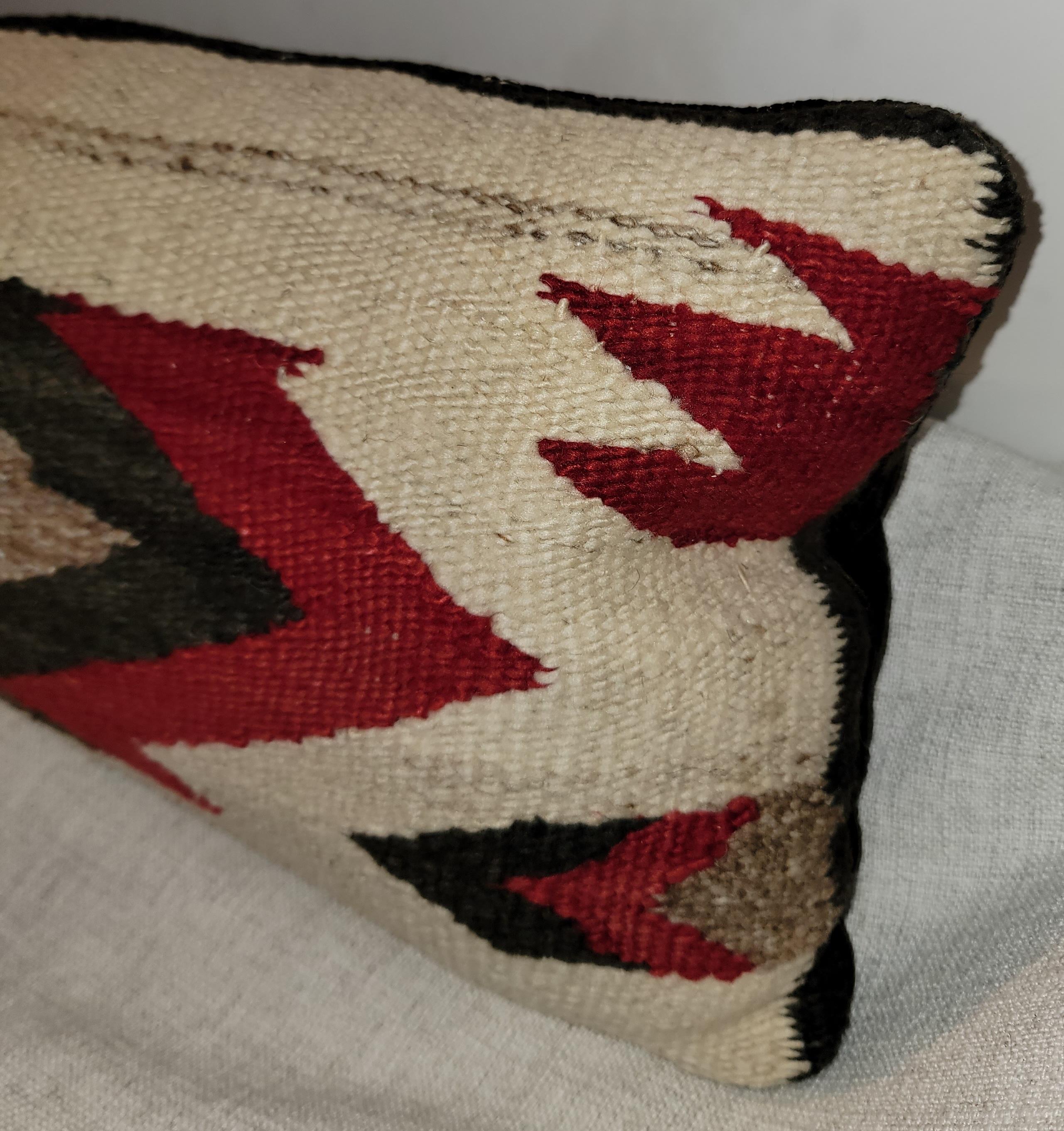 Adirondack Pair of Indian Weaving Bolster Pillows