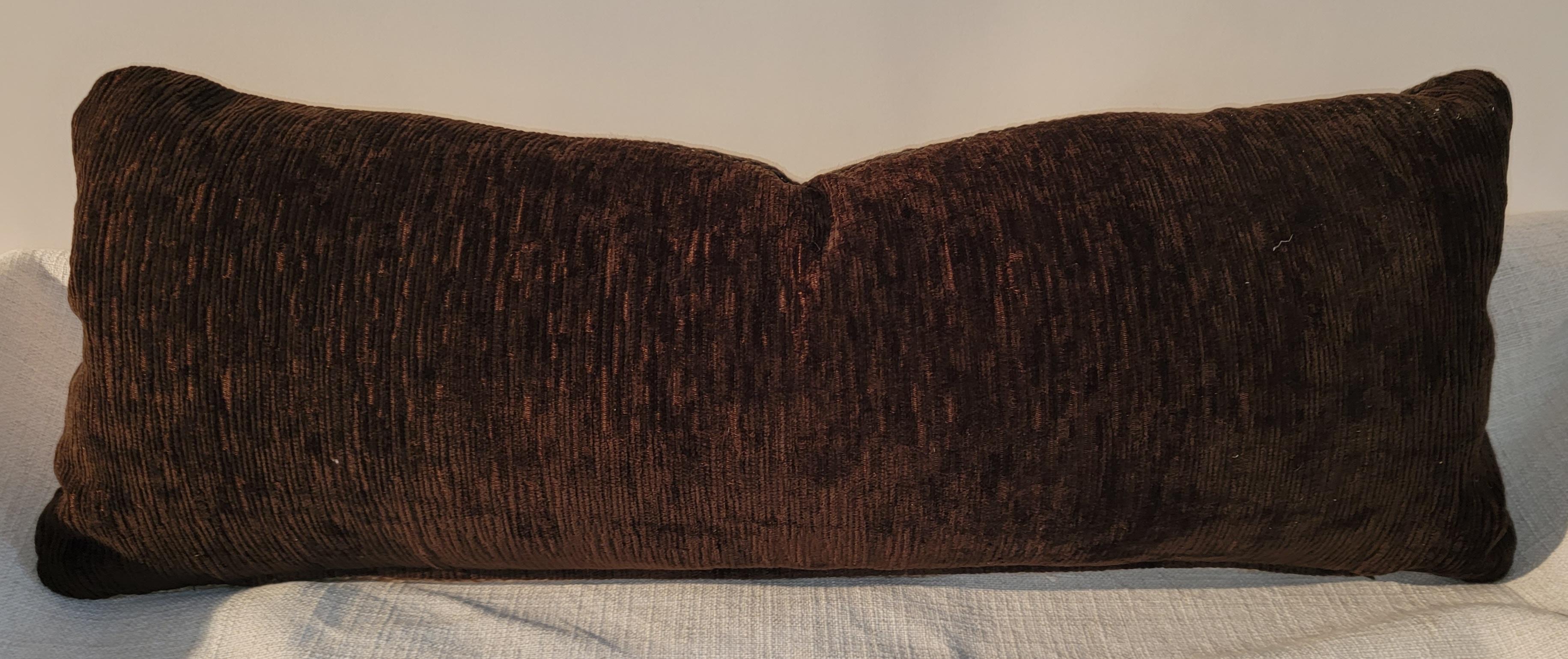 Pair of Indian Weaving Bolster Pillows In Good Condition In Los Angeles, CA