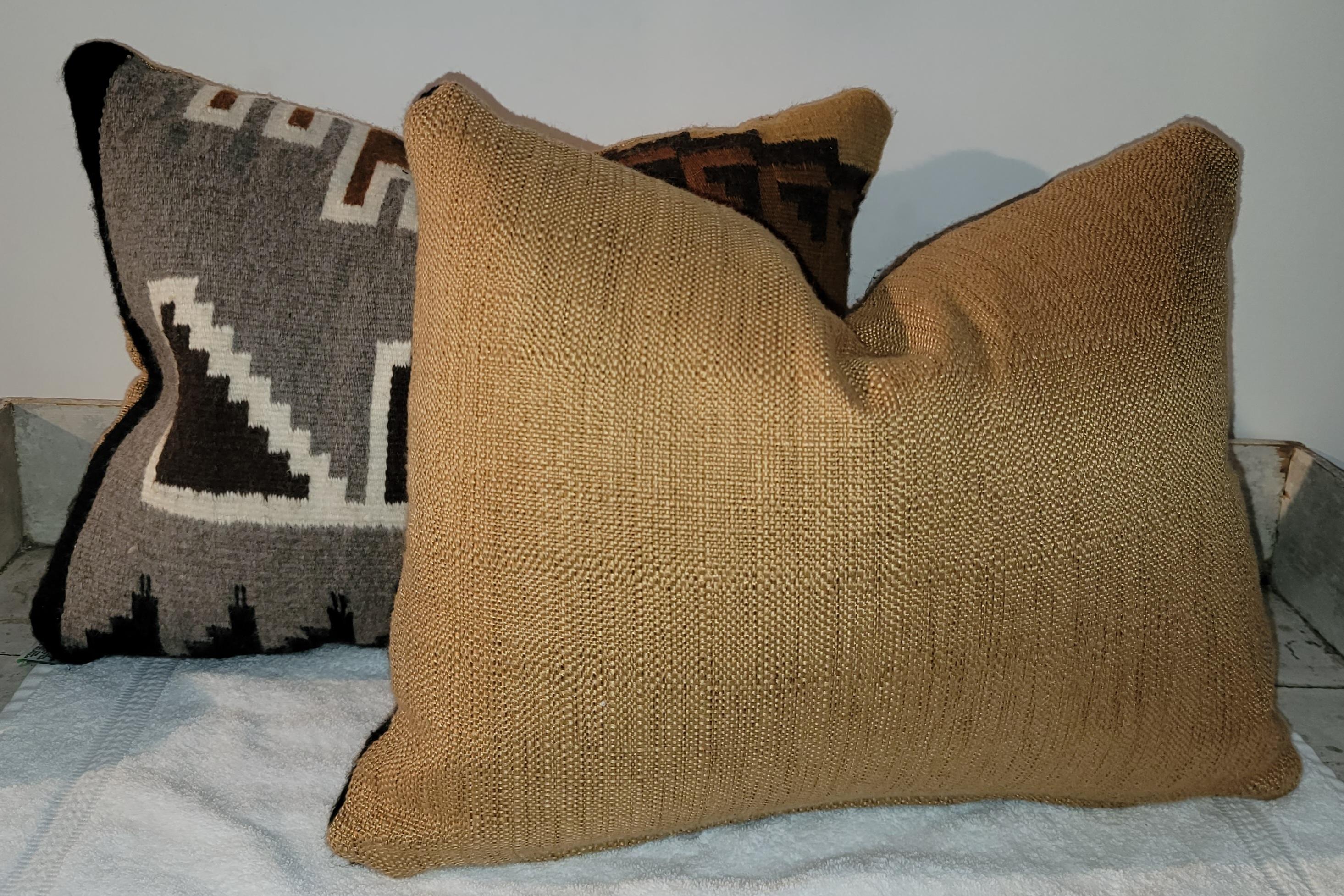 20th Century Pair of Indian Weaving Pillows