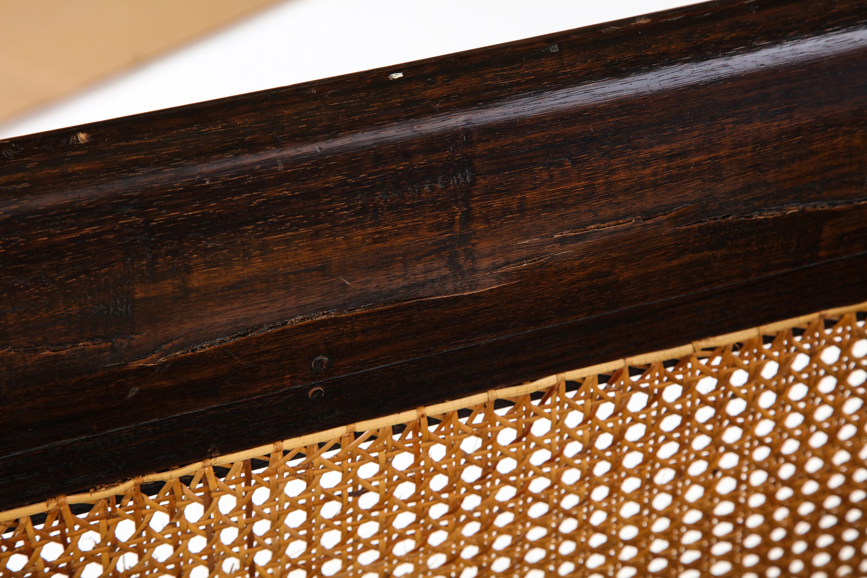 Pair of Indonesian 'Art Deco' Wood and Caned Armchairs, 20th Century 15
