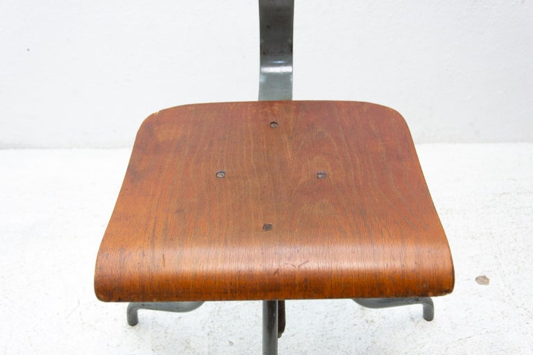 Pair of Industrial Adjustable Desk Chairs, 1960´s For Sale 12