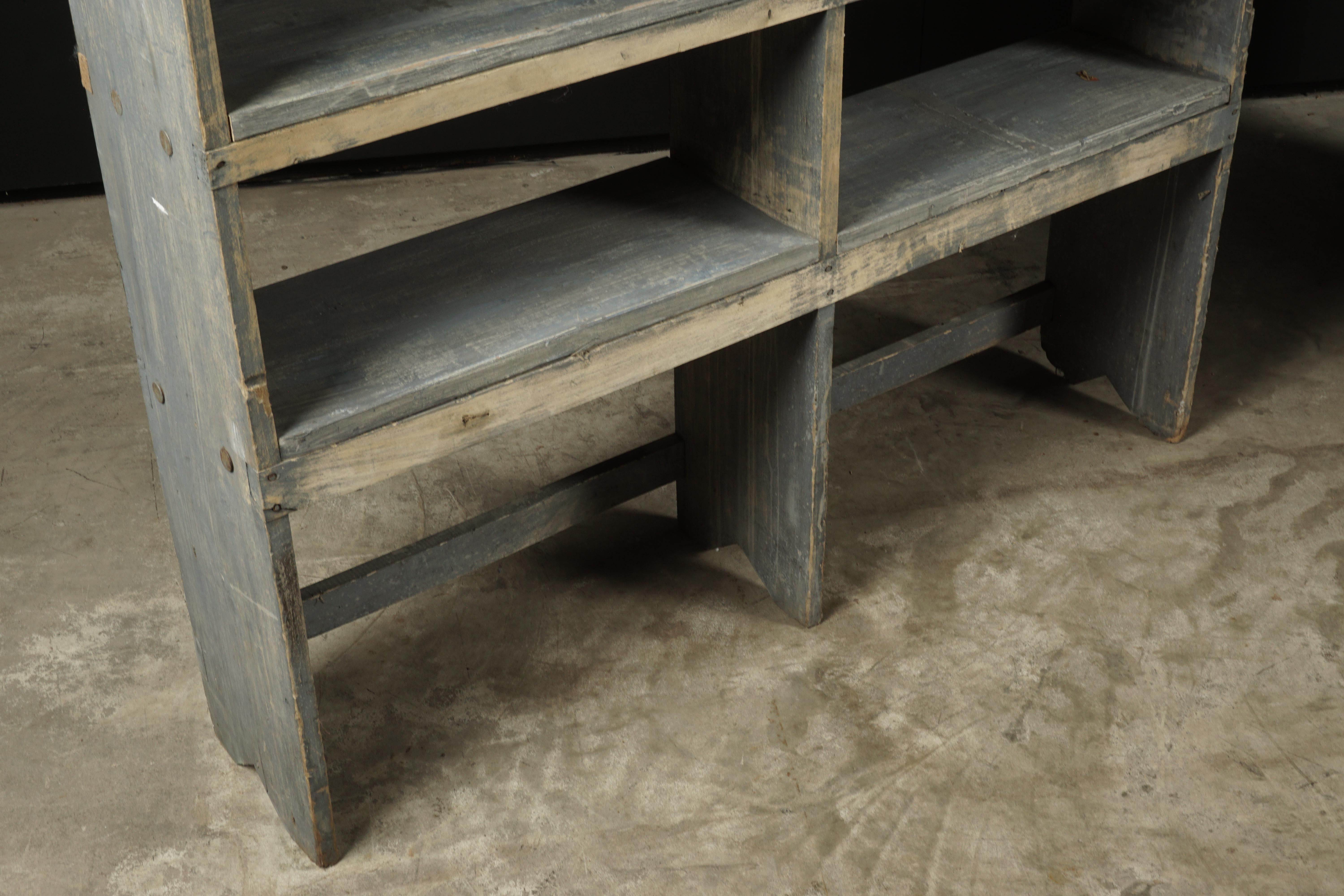 Pair of Vintage Industrial Bookcases from France, circa 1940 1