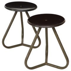 Pair of Industrial Czech Stools