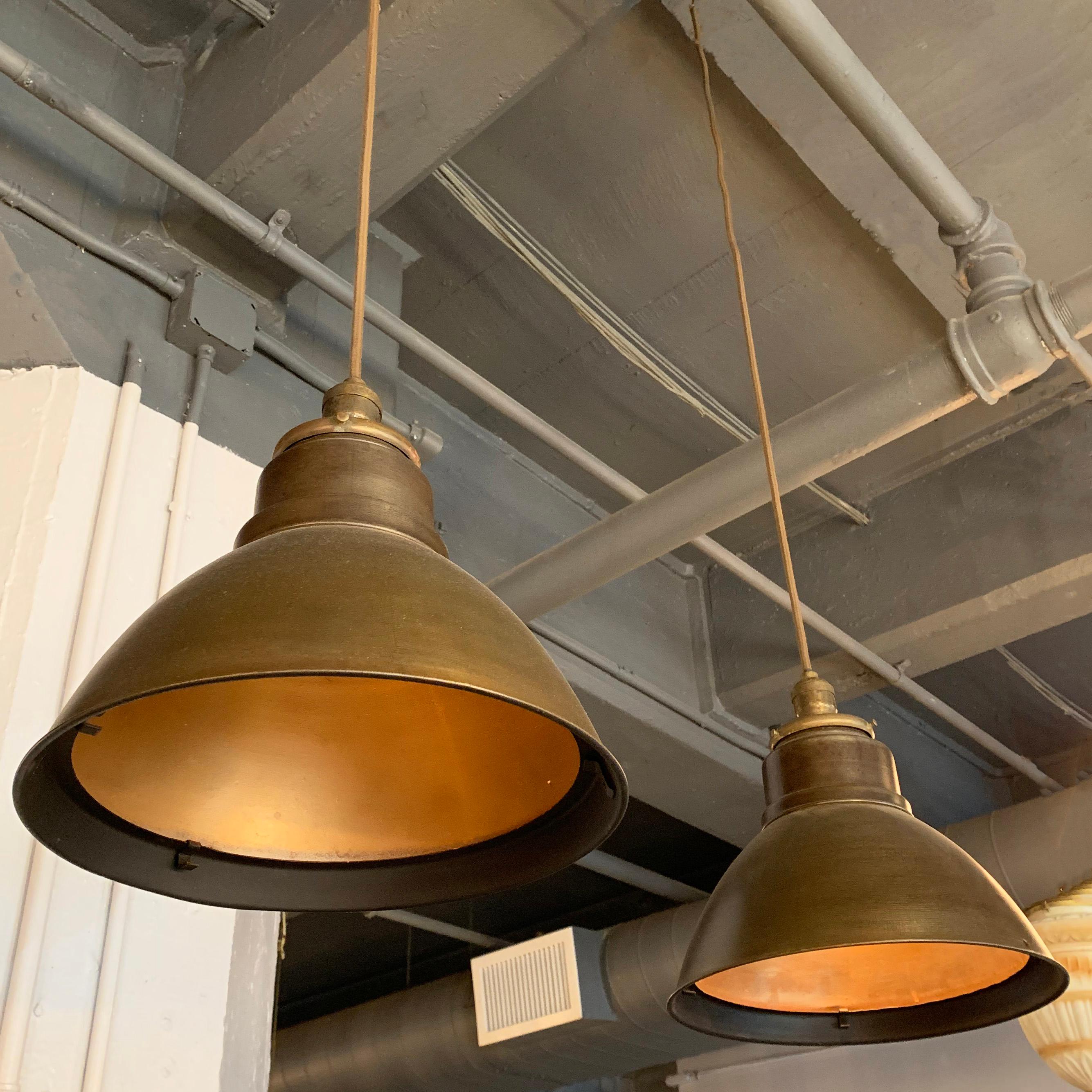 gold dome pendant light