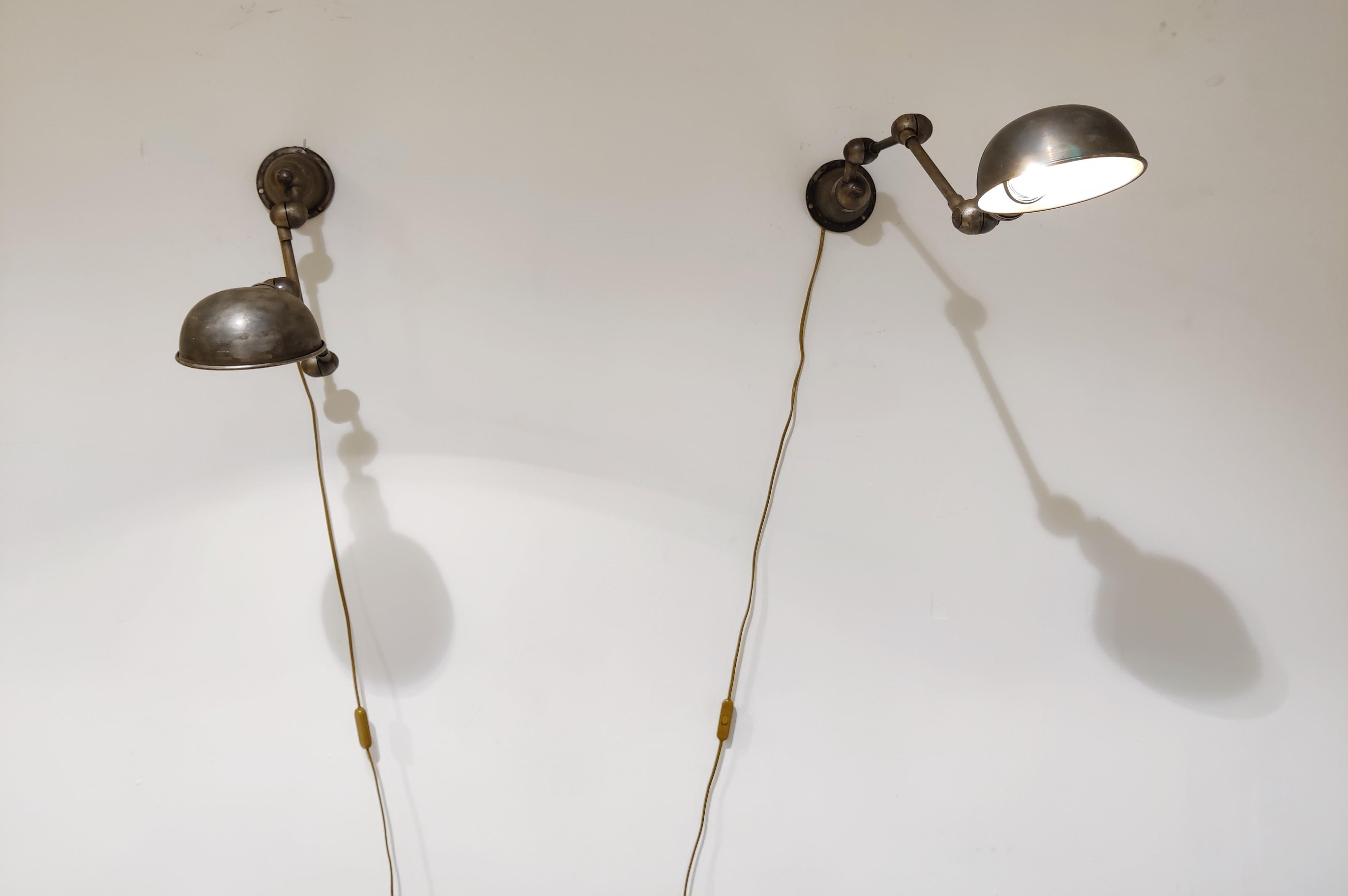Pair of Industrial Jielde Style Lamps, 1970s 3