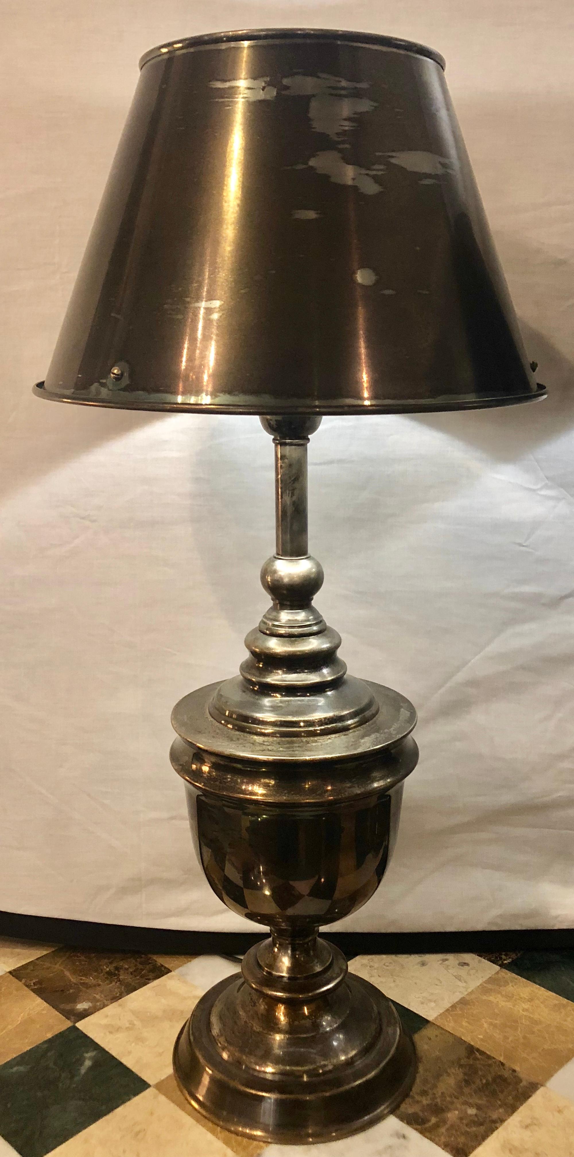 urn lamps with shades