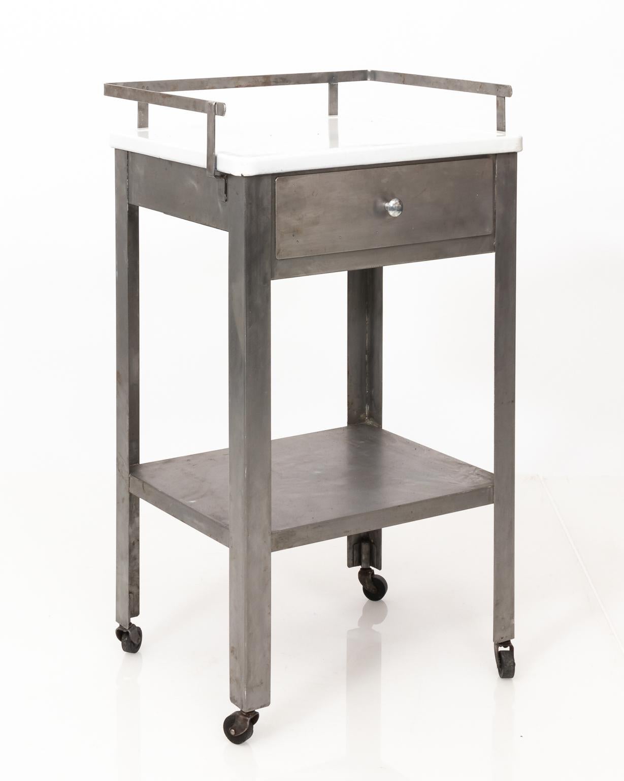 Pair of Industrial Side Tables 4