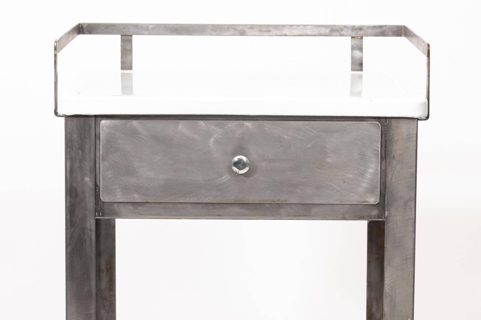 Pair of Industrial Side Tables 10