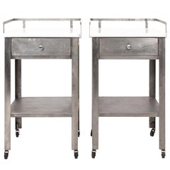 Pair of Industrial Side Tables