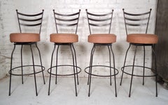 Pair of Industrial Swivel Stools