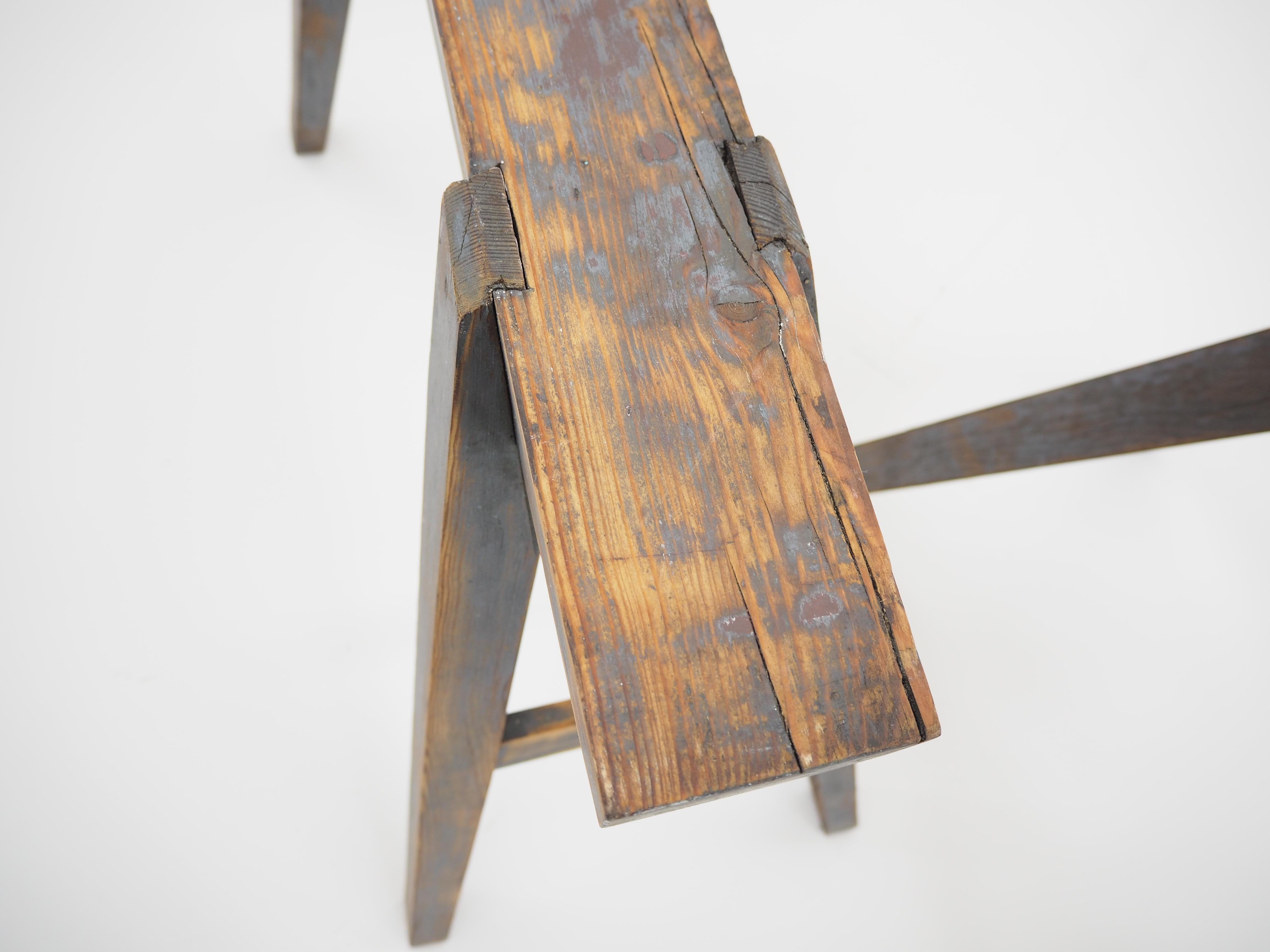Pair of Industrial Trestle Table Bases, Early 20th Century 5
