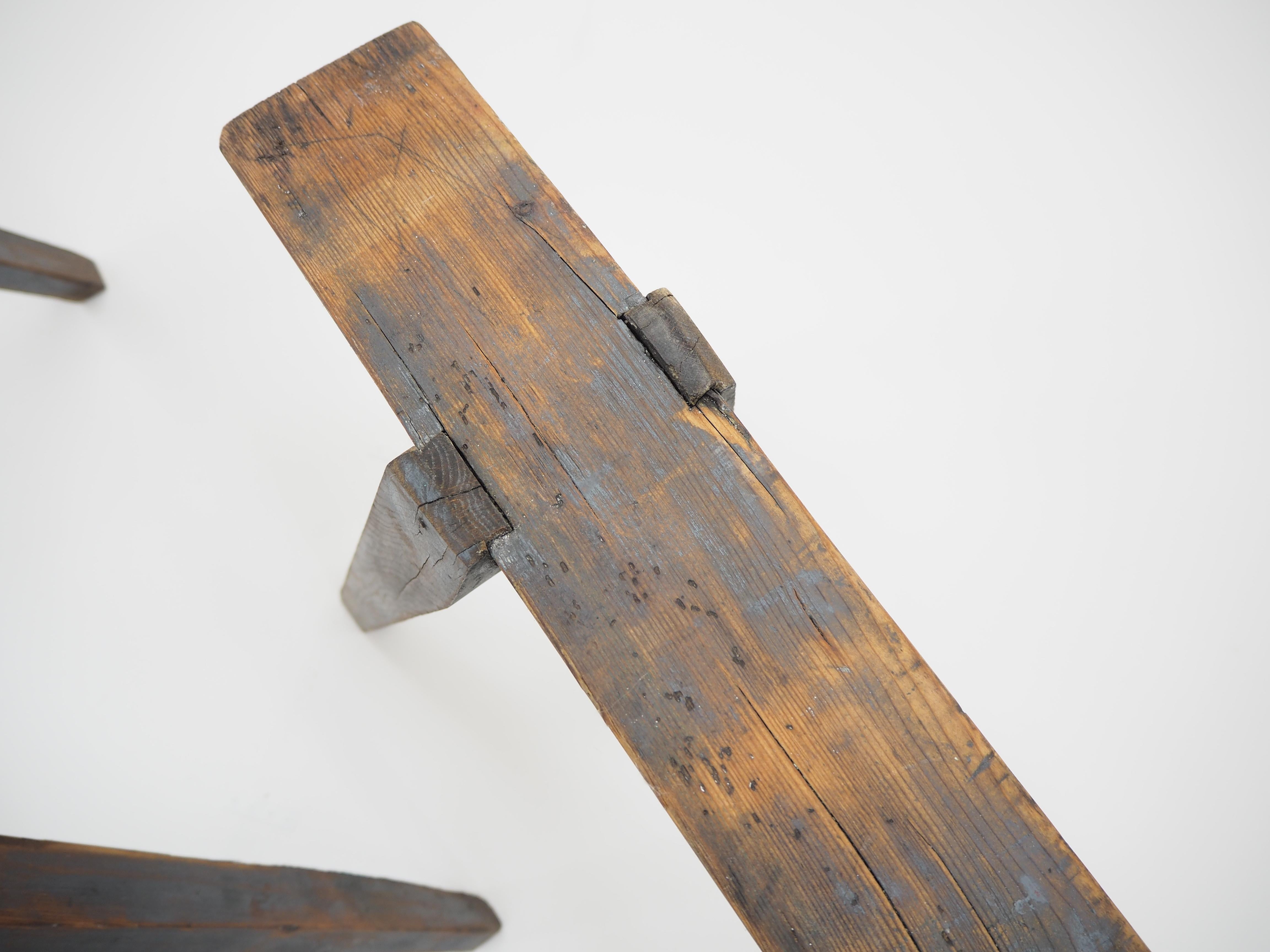 Pair of Industrial Trestle Table Bases, Early 20th Century 6