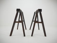 Pair of Industrial Trestle Table Bases, Early 20th Century