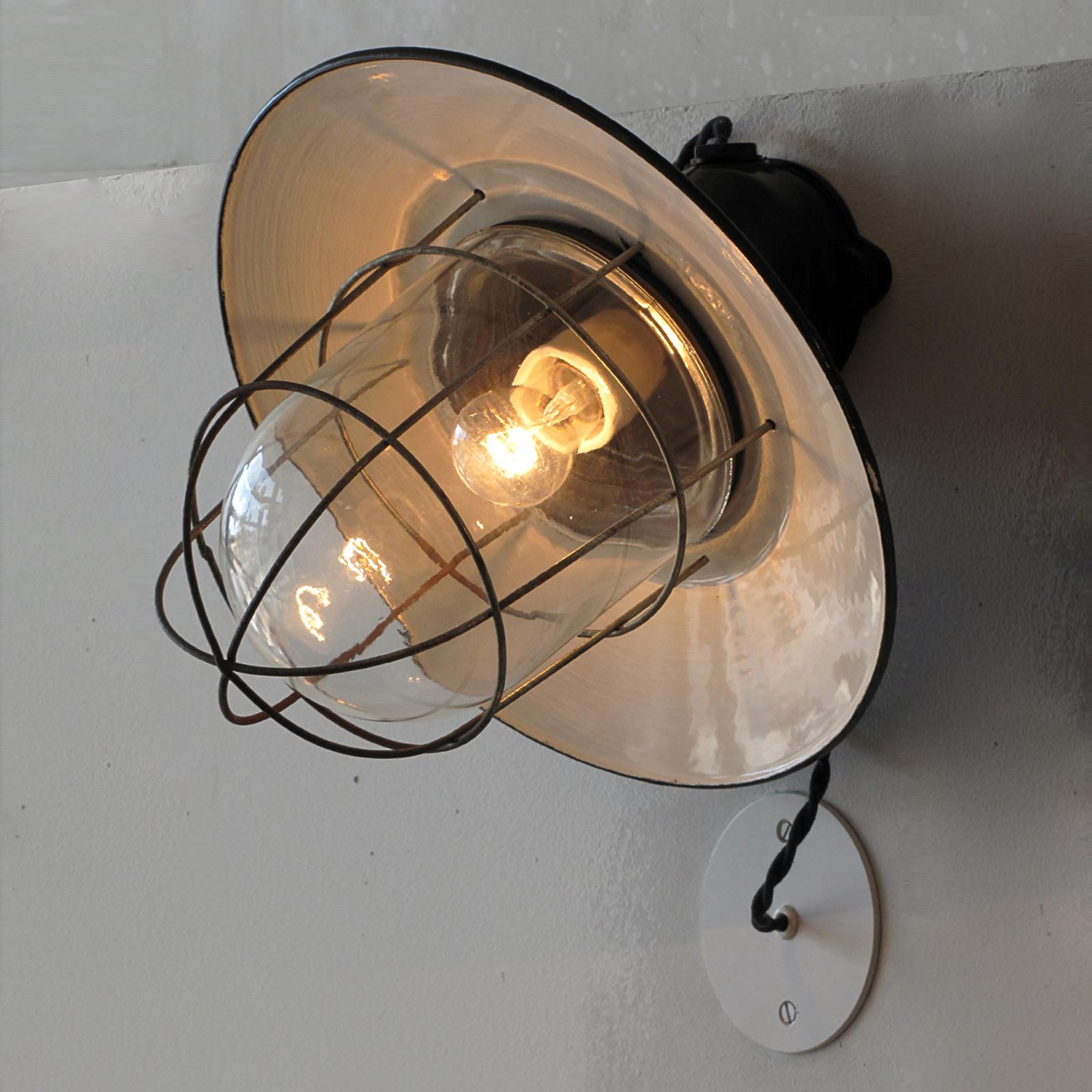 Pair of Industrial Wall Lights, 1920 For Sale 1